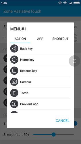 Aplicación Zone AssistiveTouch para Android, descargar gratis programas para tabletas y teléfonos.