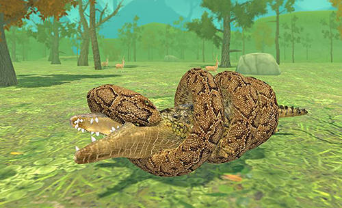 Kostenloses Android-Game Wildes Krokodil Simulator. Vollversion der Android-apk-App Hirschjäger: Die Furious crocodile simulator für Tablets und Telefone.