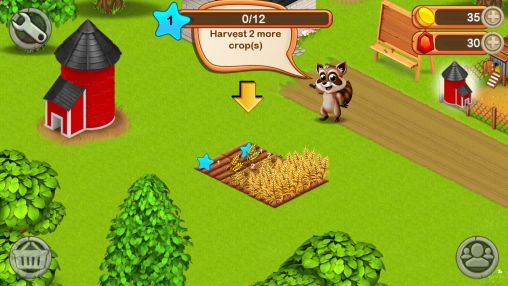 Kostenloses Android-Game Grüne Felder: Farm-Zeit. Vollversion der Android-apk-App Hirschjäger: Die Green acres: Farm time für Tablets und Telefone.