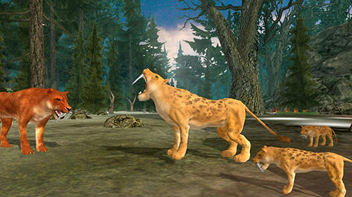 Life of sabertooth tiger 3D für Android spielen. Spiel Leben eines Säbelzahntigers 3D kostenloser Download.