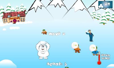 SnowBall Fight Winter Game HD screenshot 3