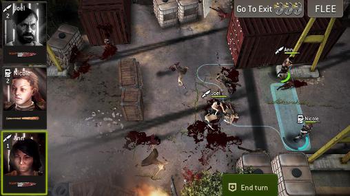 The walking dead: No man’s land - Android-Game Screenshots. Spielszene The Walking Dead: Niemandsland. Screenshots von The walking dead: No man’s land für Android-Tablet, Smartphone.