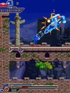 Java ゲームソニック ワールドアドベンチャーのスクリーンショット。 ゲームプレイSonic: Unleashed。 モバイルゲームSonic: Unleashedのスクリーンショット。 ゲームプレイソニック ワールドアドベンチャー。