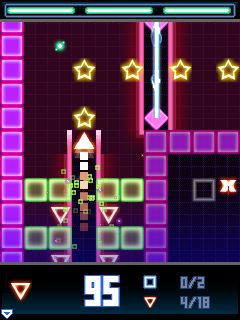 Скриншот java игры Neon Runner. Игровой процесс.