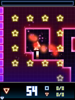 Скриншот java игры Neon Runner. Игровой процесс.
