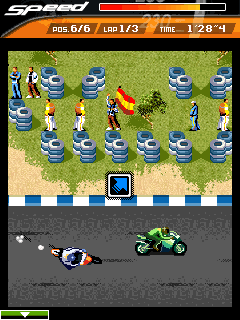 Скриншот java игры Pedrosa GP 2007. Игровой процесс.