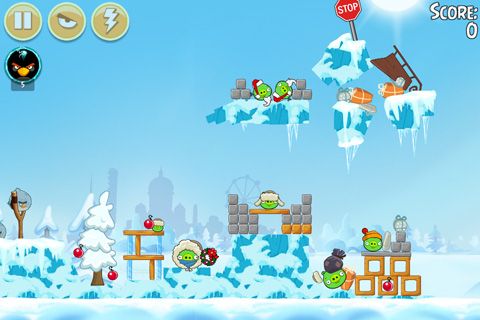 Игра Angry birds: On Finn ice для iPhone