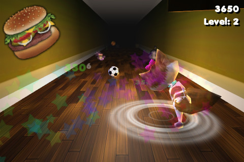 Cat Dash: capturas de pantalla del juego para iPhone. Jugabilidad La carrera del gato. Capturas de pantalla del juego Cat Dash para iPhone, iPad o iPod.