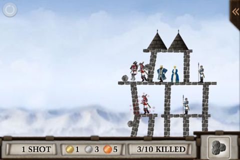 Скриншот игры Crush the castle на Айфон.