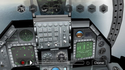Скриншот игры F18 Pilot Simulator на Айфон.