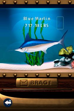Flick Fishing - screenshots do jogo para iPhone. Jogabilidade do Pescaria. Screenshots do jogo Flick Fishing para iPhone, iPad ou iPod.