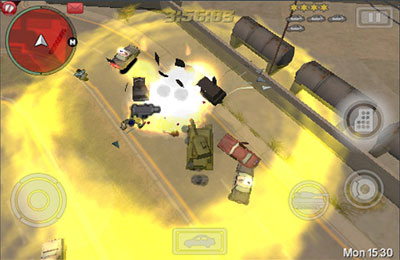 Grand Theft Auto: Chinatown Wars - iPhone 版游戏截图。游戏。 iPhone、iPad 或 iPod 版Grand Theft Auto: Chinatown Wars游戏截图。