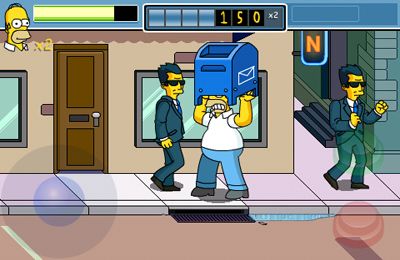 The Simpsons Arcade - screenshots do jogo para iPhone. Jogabilidade do Os Simpsons. Screenshots do jogo The Simpsons Arcade para iPhone, iPad ou iPod.