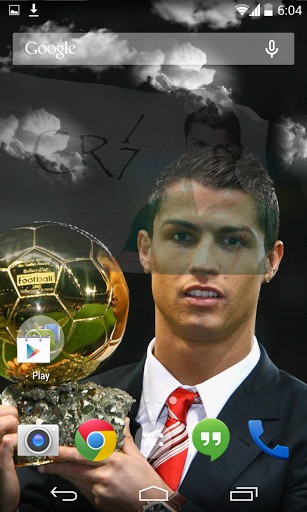 3D Cristiano Ronaldo - бесплатно скачать живые обои на Андроид телефон или планшет.