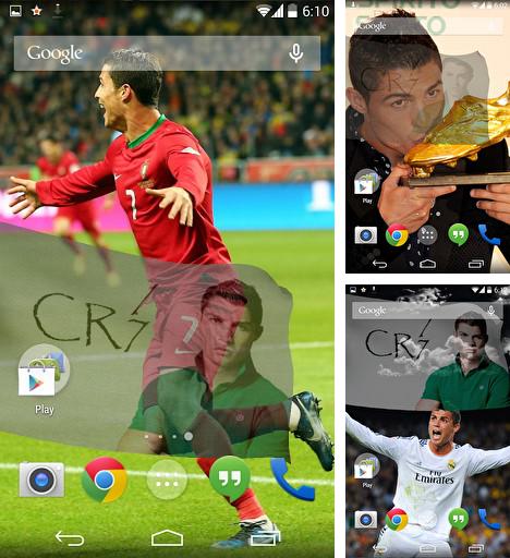 Kostenloses Android-Live Wallpaper 3D Cristiano Ronaldo. Vollversion der Android-apk-App 3D Cristiano Ronaldo für Tablets und Telefone.