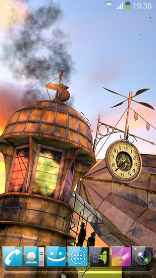 Télécharger le fond d'écran animé gratuit Le voyage Steampunk. Obtenir la version complète app apk Android 3D Steampunk travel pro pour tablette et téléphone.