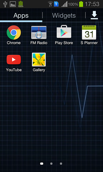 Android タブレット、携帯電話用アブストラクトのスクリーンショット。
