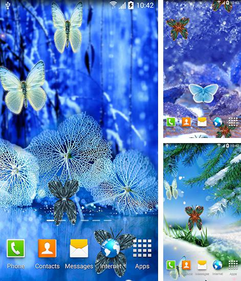Kostenloses Android-Live Wallpaper Abstrakte Schmetterlinge. Vollversion der Android-apk-App Abstract butterflies für Tablets und Telefone.