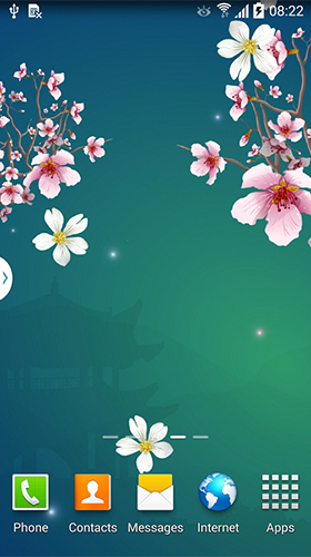 Papeis de parede animados Sakura abstrata para Android. Papeis de parede animados Abstract sakura para download gratuito.