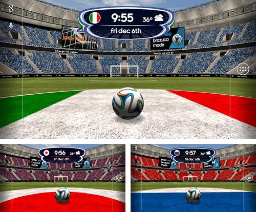 Descarga gratuita fondos de pantalla animados Copa Mundial de la FIFA 2014  para Android. Consigue la versión completa de la aplicación apk de Adidas: 2014 FIFA world cup para tabletas y teléfonos Android.