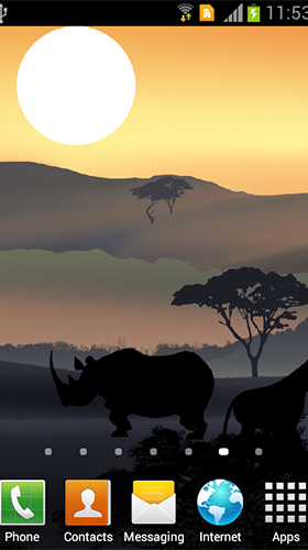 African sunset - безкоштовно скачати живі шпалери на Андроїд телефон або планшет.