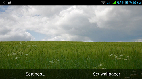 Écrans de Amazing nature pour tablette et téléphone Android.