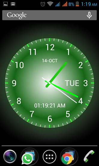 Kostenloses Android-Live Wallpaper Analoguhr. Vollversion der Android-apk-App Analog clock für Tablets und Telefone.