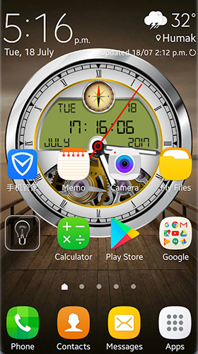 Analog clock 3D - бесплатно скачать живые обои на Андроид телефон или планшет.