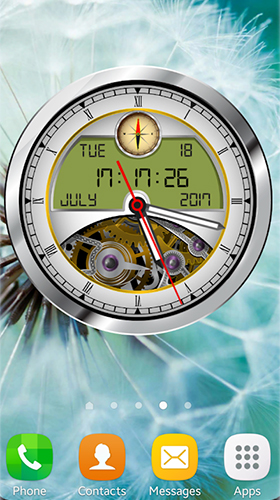 Analog clock 3D für Android spielen. Live Wallpaper Analoge Uhr 3D kostenloser Download.