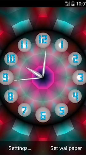 Papeis de parede animados Relógio analógico para Android. Papeis de parede animados Analog clock by Alexander Kutsak para download gratuito.