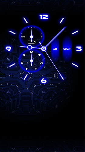Analog clock by Thalia Photo Art Studio für Android spielen. Live Wallpaper Analoguhr kostenloser Download.