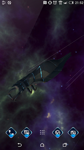 Andromeda Journey - скріншот живих шпалер для Android.