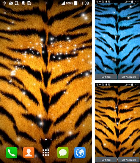 Kostenloses Android-Live Wallpaper Tier Print. Vollversion der Android-apk-App Animal print für Tablets und Telefone.