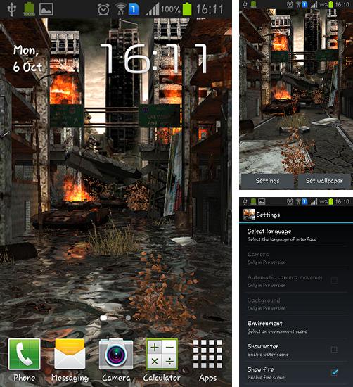 Kostenloses Android-Live Wallpaper Apokalypse 3D. Vollversion der Android-apk-App Apocalypse 3D für Tablets und Telefone.