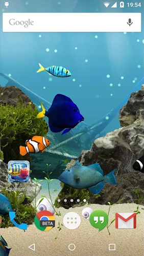 Aquarium - бесплатно скачать живые обои на Андроид телефон или планшет.