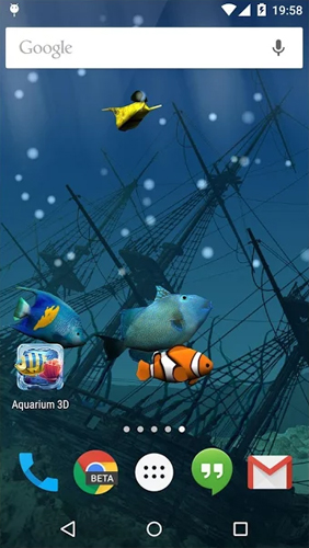 Fondos de pantalla animados a Aquarium para Android. Descarga gratuita fondos de pantalla animados Acuario.