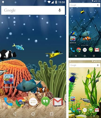 Kostenloses Android-Live Wallpaper Aquarium. Vollversion der Android-apk-App Aquarium für Tablets und Telefone.