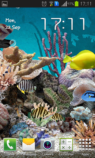 Aquarium 3D - безкоштовно скачати живі шпалери на Андроїд телефон або планшет.