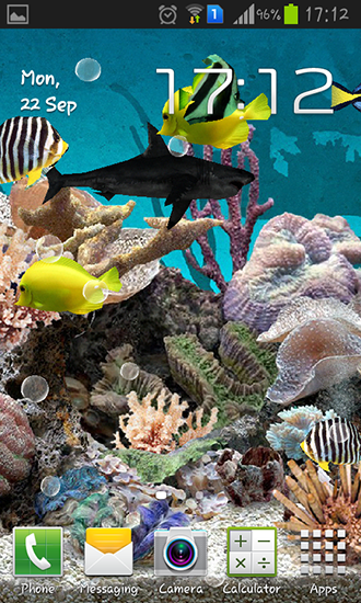 Aquarium 3D für Android spielen. Live Wallpaper Aquarium 3D kostenloser Download.