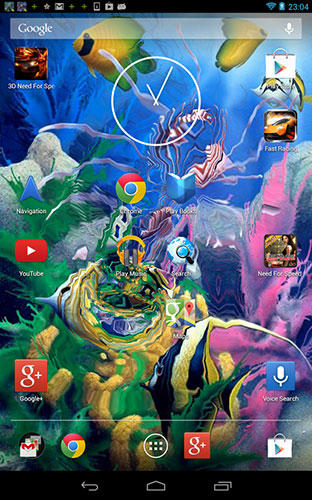 Aquarium 3D by Shyne Lab für Android spielen. Live Wallpaper Aquarium 3D kostenloser Download.