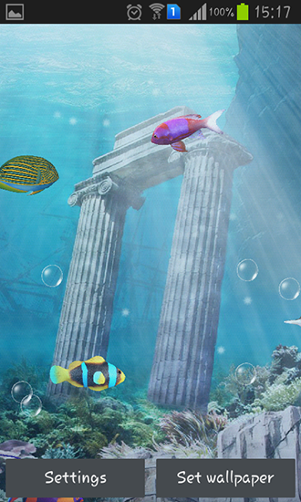 Fondos de pantalla animados a Aquarium and fish para Android. Descarga gratuita fondos de pantalla animados Acuario y peces.