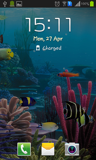 Écrans de Aquarium by Cowboys pour tablette et téléphone Android.
