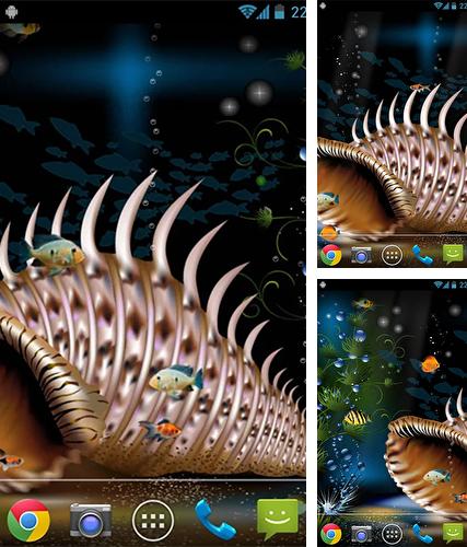 Kostenloses Android-Live Wallpaper Aquarium. Vollversion der Android-apk-App Aquarium by orchid für Tablets und Telefone.