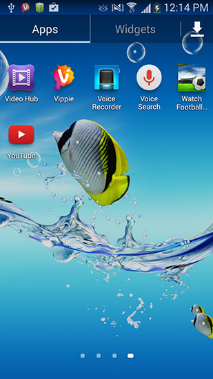 Écrans de Aquarium by Seafoam pour tablette et téléphone Android.