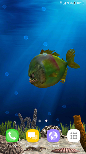 Papeis de parede animados Peixes de aquário 3D para Android. Papeis de parede animados Aquarium fish 3D by BlackBird Wallpapers para download gratuito.