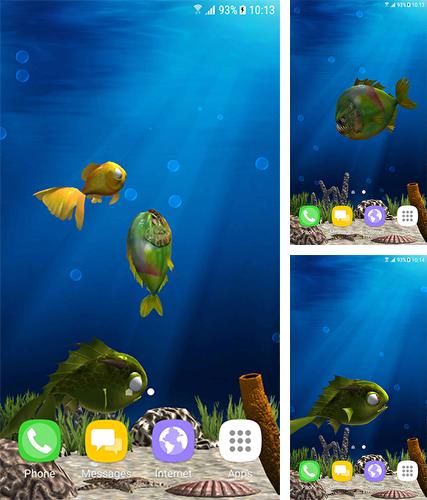 Descarga gratuita fondos de pantalla animados Peces de acuario 3D para Android. Consigue la versión completa de la aplicación apk de Aquarium fish 3D by BlackBird Wallpapers para tabletas y teléfonos Android.