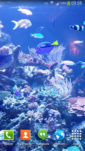Aquarium HD 2 für Android spielen. Live Wallpaper Aquarium HD 2 kostenloser Download.