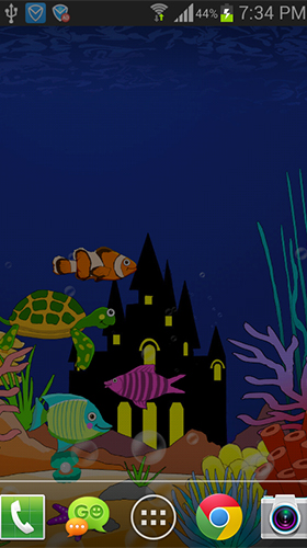 Fondos de pantalla animados a Aquarium: Undersea para Android. Descarga gratuita fondos de pantalla animados Acuario: Bajo el agua.