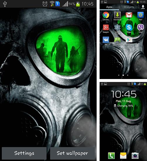 Zusätzlich zum Live Wallpaper Meer für Android Mobiltelefone und Tablets, können Sie auch Army: Gas mask, Armee: Gasmaske kostenlos herunterladen.