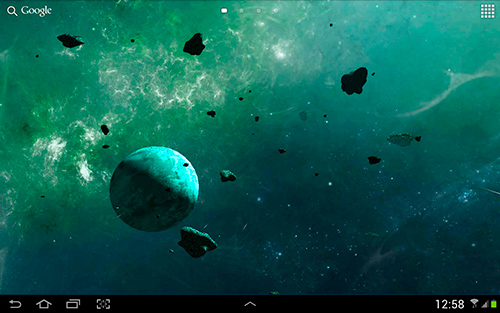 Fondos de pantalla animados a Asteroids 3D para Android. Descarga gratuita fondos de pantalla animados Asteroides 3D.